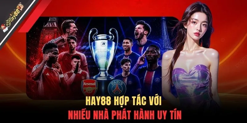 HAY88 hợp tác với nhiều nhà phát hành uy tín
